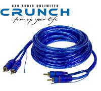 Câble stéréo audio RCA de haute qualité Crunch CRC5 double blindage avec...