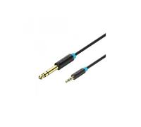 Câble Stéréo Jack 6.5 Mâle vers Jack 3.5 Mâle - 3m - Couleur Noir