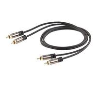 Câble stéréo Premium Cinch / Cinch mâle - 1 m