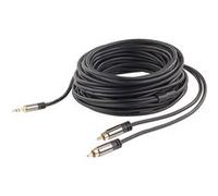 Câble stéréo Premium Cinch / Jack 3,5 mm mâle - 10 m