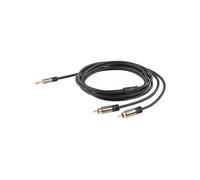 Auvisio Câble stéréo Premium Cinch / Jack 3,5 mm mâle - 2 m