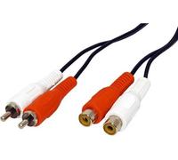 SVD Pro Rallonge RCA 2 x Mâles / 2 Femelles (2,5 m) - Câbles stéréo RCA