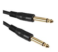 Cable Stop - Câble jack mono mâle vers mâle 6,35 mm plaqué or pour guitare, basse, ampli, clavier (10 m)
