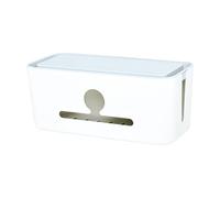 Cable Storage Box - ABS, Power Outlet Organizer and Management Box | Dustproof Electrical Outlet Cord Protector, Cable Management For Kitchen, Living Room, Bedroom, Desk, Office