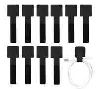 Cable Straps - Reusable Adhesive Wire Management Ties Set | Strong Fix Cable Organizer Band Design Adjustable Cord Routing Clips for Home, Office, Kitchen, Bedroom, Studio