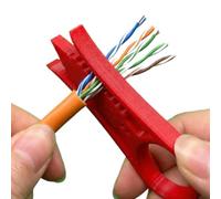 Cable Stripper - Mini Network Cables Tool | Compact Cat5 Cat6 Cat7 Wire Sheath Remover - 3D Printed Cable Organizer Tool for Quick Untangling, Jacket Stripping And Ethernet Maintenance Use