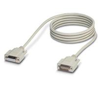 Câble SUB-D préconfectionné [1x SUB-D femelle 15 pôles - 1x SUB-D mâle 15 pôles] 1.00 m blanc Phoenix Contact