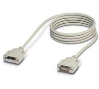 Câble SUB-D préconfectionné [1x SUB-D femelle 15 pôles - 1x SUB-D mâle 15 pôles] 2.00 m blanc Phoenix Contact