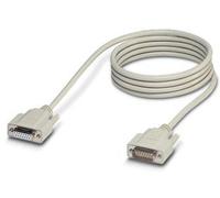Câble SUB-D préconfectionné [1x SUB-D femelle 15 pôles - 1x SUB-D mâle 15 pôles] 5.00 m blanc Phoenix Contact VS-15-DSUB-20-LI-5,0 1656288