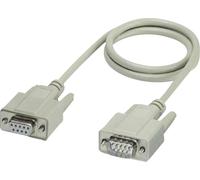Câble SUB-D préconfectionné [1x SUB-D femelle 9 pôles - 1x SUB-D mâle 9 pôles] 2.00 m blanc Phoenix Contact VS-09-DSUB-20-LI-2,0