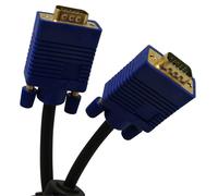 Câble SVGA HD15 connecteurs or et férrite 3.0m