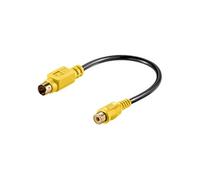 Câble svidéo mâle - rca femelle - 20cm