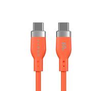 Câble Targus HyperJuice Flex USB-C vers USB-C 1,5m USB 2.0 60W 480 Mbit/s orange HJ4011OGGL