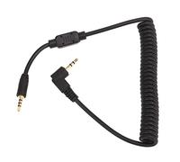Cable télécommande déclencheur 2.5mm - Câble Spiral Extensible 1m, Connexion Rapide sans délai, Compatible appareils Photo Reflex universels, Usage Photographie Professionnelle, Noir