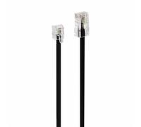Câble téléphone Accsup RJ11 vers RJ45 5 m Noir