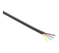 Câble téléphone InLine 6 conducteurs ruban noir 100 m - couronne