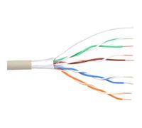 Câble téléphone InLine® 8 fils, 4x2x0,6mm, pour installation, 25m Couronne