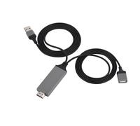 CâBle TéLéPhone Vers Hdmi 3 Couleurs Pour Interface Ios Adaptateur Av NuméRique 1080p Plug Play Pour Ios Android Noir