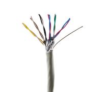 SeKi Câble téléphonique 6 x 2 x 0,6 mm J-Y(ST) Y 100 m rond pour montage encastré, câble d'installation de télécommunications 12 fils