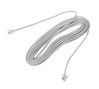 Câble téléphonique modulaire blanc 9 m RJ11 6P2C