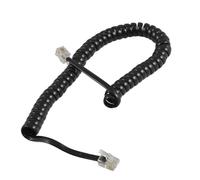 Câble téléphonique pivotant - Connecteur fixe fixe - Câble combiné téléphonique RJ9 4P4C - Noir - 1 x 3 m