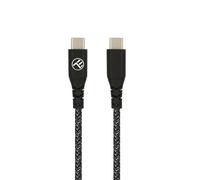 Câble Tellur Green Data, Type-C vers Type-C, 3A, PD60W, 1m, nylon, plastique recyclé, noir