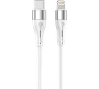 Câble Tellur-Silicone Type-C vers Lightning, PD18W, 1 m, blanc