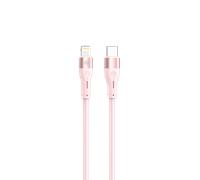 Câble Tellur Silicone Type-C vers Lightning, PD18W, 1m, rose