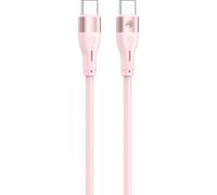 Câble Tellurium silicone type C vers type C, 3 A, PD60 W, 1 m, couleur rose