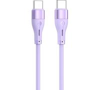 Câble Tellurium silicone type C vers type C, 3 A, PD60 W, 1 m, violet