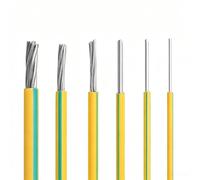 Câble Terre Vert Jaune 2.5mm²-25mm² Âme Aluminium PVC 450/750V | Conducteur Unipolaire Souple, Plus Léger Que Le Cuivre, Pour Photovoltaïque, Tableaux, Conduits(6mm²(10 AWG),320FT)