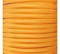 Câble textile lisse orange clair E 25 m