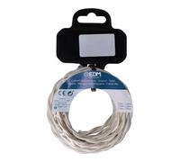 Câble textile tressé 2 x 0,75 mm coton 5 m