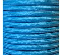 Câble textile uni bleu ciel MAE 5 m