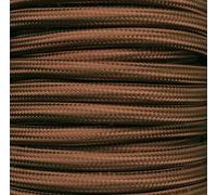 Câble textile uni marron mat 5 m