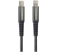 Câble USB-C vers Lightning Thomson 5A 1,5 m tressé charge rapide transfert données Gris foncé/Noir