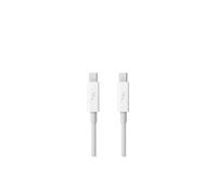 Câble Thunderbolt 2 20 Gbit/s mâle-mâle compatible avec Apple MacBook Pro, Air, mini et iMac (blanc)