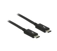 - Câble Thunderbolt - 24 pin USB-C (M) pour 24 pin USB-C (M) - USB 3.1 Gen 1 / Thunderbolt 3 / DisplayPort 1.2a - 20 V - 5 A - 1.5 m - support 4K -