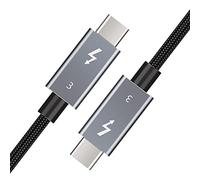 Câble Thunderbolt 3 de 2 m | Prend en charge une puissance de 100 W | Câble de charge / 40 Gbps de transfert de données, USB-C vers USB-C, compatible avec SSD externe, eGpu Type-C MacBooks, Dell, iPad