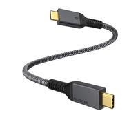 Câble Thunderbolt 4 0,3M/40 Gbit/s,USB 4.0 certifié Maxonar TB4 20V/5A 100W Prend en charge le moniteur 1x8K 30hz ou double 4K60hz,M1 Mac book Air,SSD externe,eGpu(Gpu externe),station d'accueil USB C