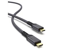 Câble Thunderbolt 4 1,8M/40Gbit,Usb 4.0 Certifié Tb4 20V/5A 100W Prend En Charge Le Moniteur 1X8K 30Hz Ou Double 4K60Hz,M1 M2 Macbook Air,Ssd Externe,Egpu(Gpu Externe),Station D'Accueil Usb C