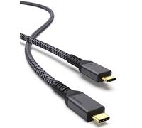 Câble Thunderbolt 4 2M/40Gbps, USB 4.0 certifié Max TB4 20V/5A 100W Prend en charge le moniteur 1x8K 30hz ou double 4K60hz,M1 Macbook Air,SSD externe,eGpu(Gpu externe),station d'accueil USB C