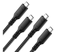 Cable Thunderbolt 4 Cable 40Gbps, [2-Pack 1M] Câble High Speed Usb C Supporte 240W/ 8K@60Hz Pour Thunderbolt 3/Usb4, Iphone 15 Pro, Macbook, Ipad Pro, Imac