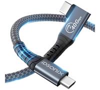Câble Thunderbolt 4, Câble USB 4 Transfert de données 40 Gbit/s, Écran simple 8K ou double 4K, Câble de type C avec charge 100W, Compatible avec câble Thunderbolt 3, MacBooks, USB C Hub, SSD