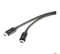 Câble Thunderbolt™ 4 - RENKFORCE - 0.80 m - Transfert 40 Gb/s - Charge rapide 20 V/5 A - Câble passif