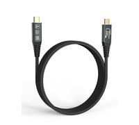 cable thunderbolt 5 0.5m,80gbps 240W Câble USB C transfert de données,Transmission Video 16K/8K@60Hz Câble USB C vers USB C Pour MacBooks,iPad,Hub,Dock,M3,SSD,eGPU,Laptops, Display,Monitor