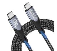 Câble Thunderbolt 5,câble USB C vers USB C de 2m,PD 3.1 240W 80Gbit/s,bande passante unidirectionnelle jusqu'à 120Gbit/s,affichage vidéo 16K/8K@60Hz avec moniteurs,PC,iPad,iPhone,MacBook,SSD et eGPU