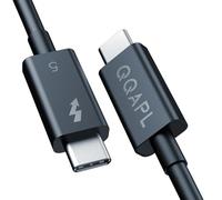 Câble Thunderbolt 5 certifié Intel, bande passante 240 W/120 Gbit/s pour 16K/double 8K, câble USB C haute vitesse compatible Thunderbolt 4, MacBook Pro/Air/Mini, Samsumg, Dell, HP, Lenovo, ASUS