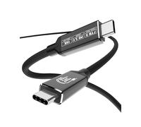 Câble Thunderbolt 5 de 0.5mètres USB 80G 240 W, avec augmentation de bande passante jusqu'à 120 g, écran HD 8K/16K, charge rapide de 240 W, compatible avec Thunderbolt 4, Thunderbolt 3 et USB-C (0.5m)