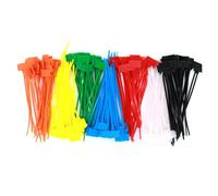 Cable Ties - 250 Pcs 7 Colors Nylon He | Heavy Duty Cable Management Cord Organizer For Home And Office Desks, 7 Color Nylon Ties For Computer And Car, Multi-Purpose Wire Wraps; Perfect For School